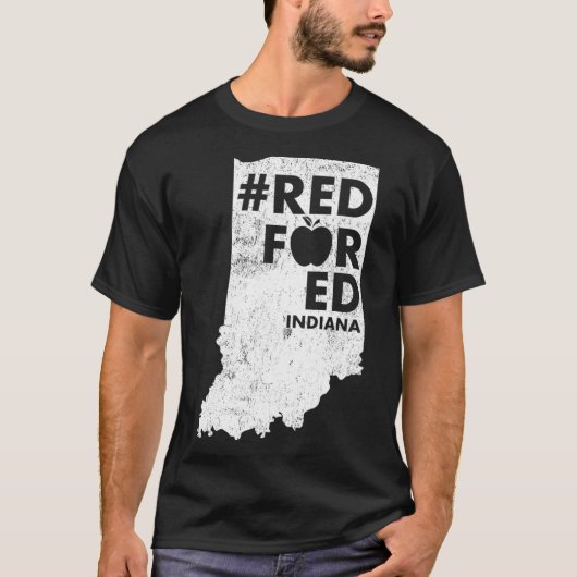 Red For Ed Indiana State Teacher RedforEd _1 T-shirt (Voorkant)