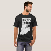 Red For Ed Indiana State Teacher RedforEd _1 T-shirt (Voorkant volledig)