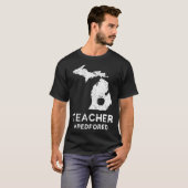 Red for Ed Michigan Teacher Public Education T-shirt (Voorkant volledig)