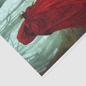 Red Forest Meisje Tissuepapier (Detail)