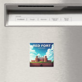 Red Fort Dehli India Reissouvenir Magneet (Insitu (Vaatwasser))