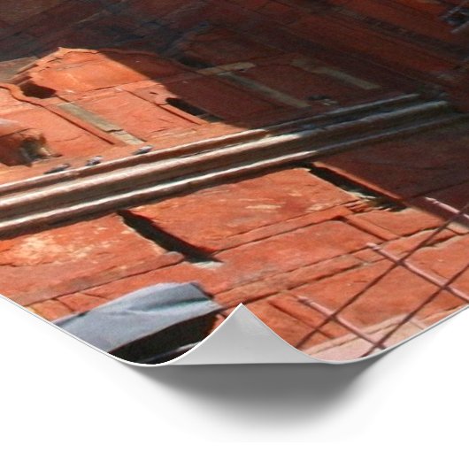 red fort delhi poster (Hoek)