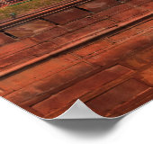 Red Fort in Delhi, India tijdens een prachtige zon Poster (Hoek)