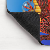 Red Fortune Dragon Mousepad Muismat (Hoek)