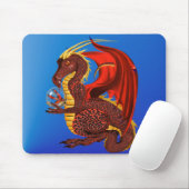 Red Fortune Dragon Mousepad Muismat (Met muis)