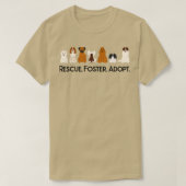 Red Foste Adopt Honden T-shirt (Design voorkant)