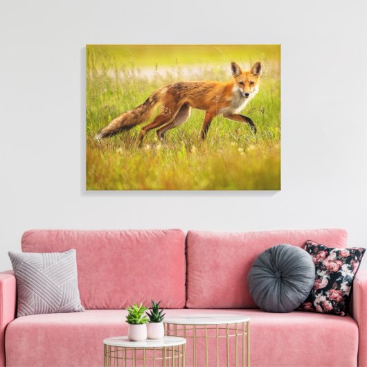 Red Fox Adult Canvas Afdrukken (Insitu (Woonkamer))