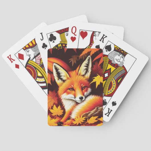 Red Fox-afspeelkaarten Pokerkaarten (Achterkant)