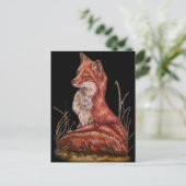Red Fox Animal Art Tekening Briefkaart (Staand voorkant)