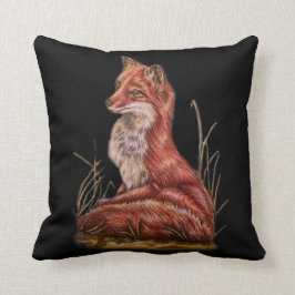 Red Fox Animal Art Tekening Kussen