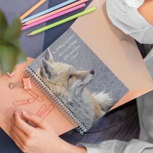 Red Fox Aristoteles filosofisch citaat Notitieboek