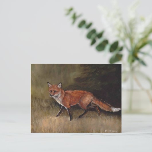 Red Fox Art Briefkaart (Staand voorkant)