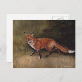 Red Fox Art Briefkaart (Voorkant / Achterkant)