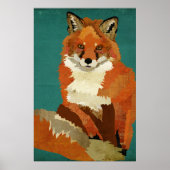 Red Fox Art Poster (Voorkant)