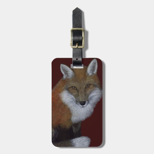 Red Fox Bagagelabel (Voorkant verticaal)