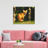 Red Fox Beauty Canvas Afdruk (Insitu (Woonkamer))