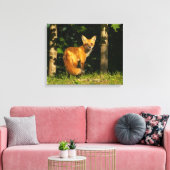 Red Fox Beauty Canvas Afdruk (Insitu (Woonkamer))