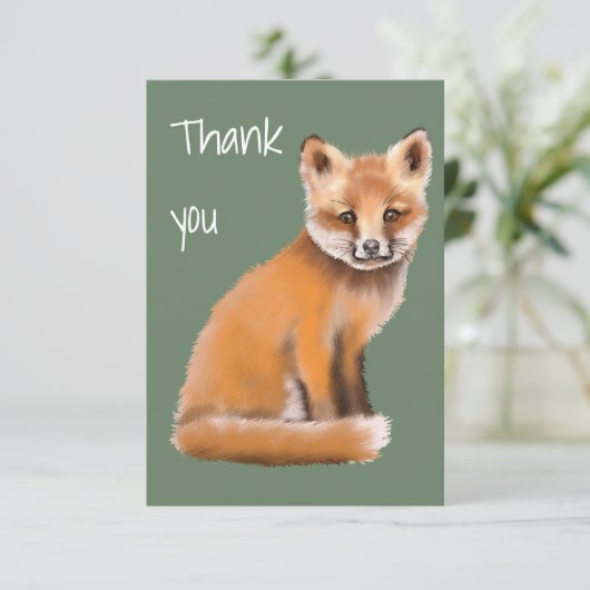 Red fox bedankt (Staand voorkant)