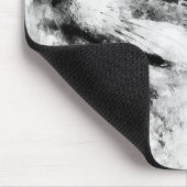 Red Fox Black en White Waterverf 01 Muismat (Hoek)