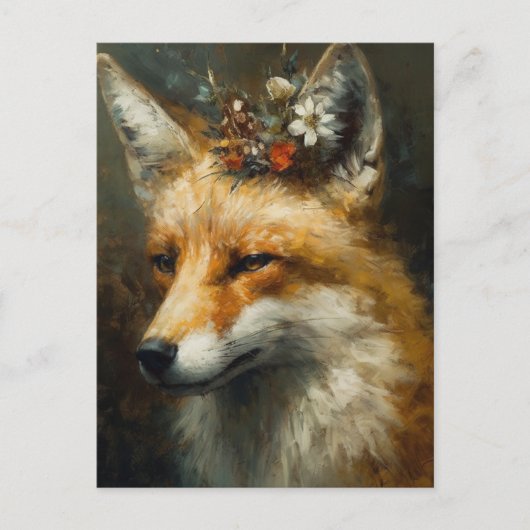 Red Fox Boho Briefkaart (Voorkant)