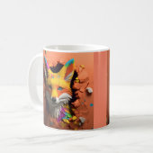 Red Fox Breaking Out Coffee, Tea, Cacao Mok, Cup Koffiemok (Voorkant links)