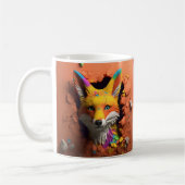Red Fox Breaking Out Coffee, Tea, Cacao Mok, Cup Koffiemok (Links)