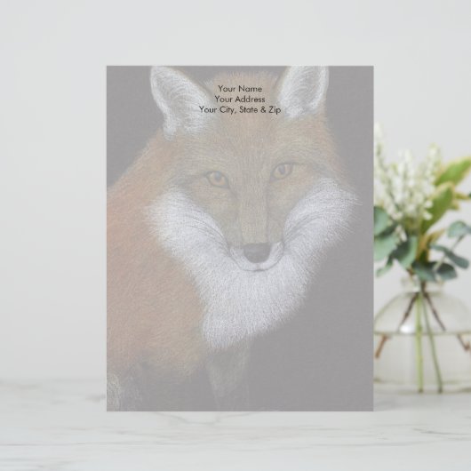 Red Fox Briefhoofd (Staand voorkant)