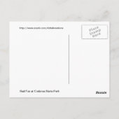 Red Fox Briefkaart (Achterkant)