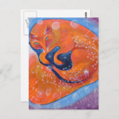 Red Fox. Briefkaart (Voorkant / Achterkant)