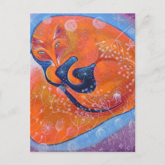 Red Fox. Briefkaart (Voorkant)