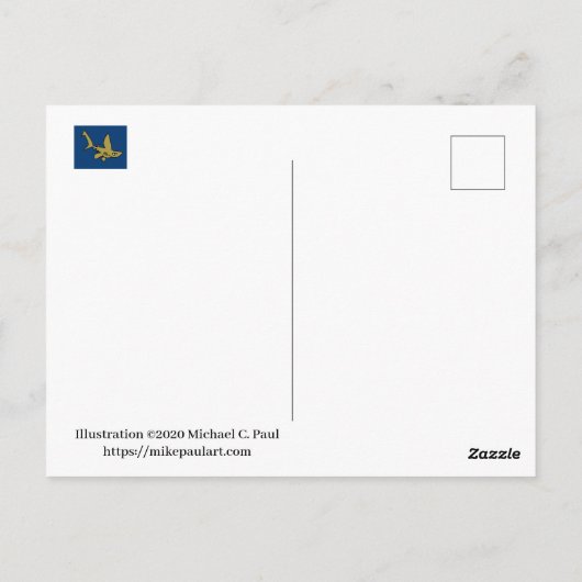 Red Fox Briefkaart (Achterkant)