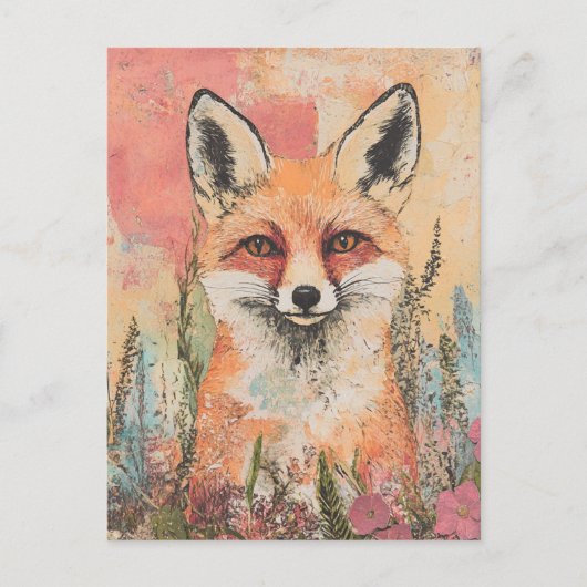Red Fox Briefkaart (Voorkant)