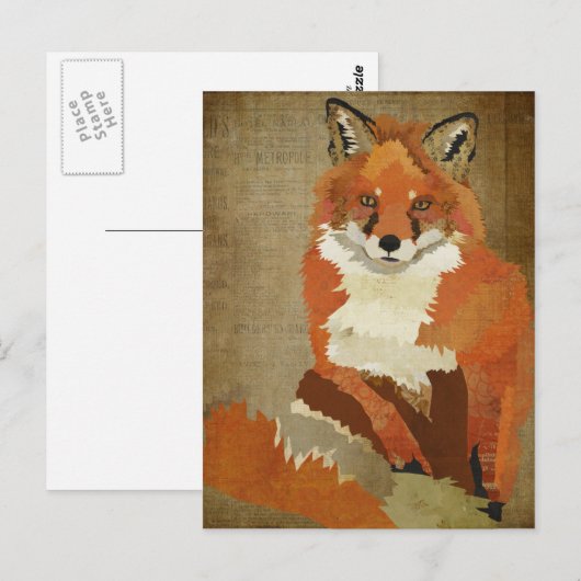 Red Fox  Briefkaart (Voorkant / Achterkant)