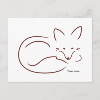 Red Fox Briefkaart