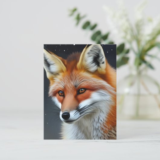 Red Fox Briefkaart (Staand voorkant)
