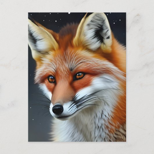 Red Fox Briefkaart (Voorkant)