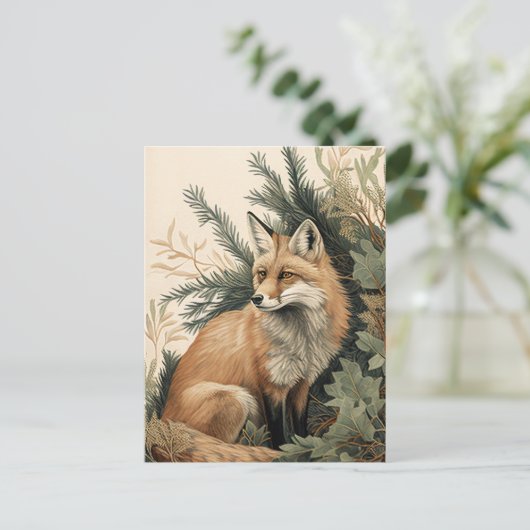 Red Fox Briefkaart (Staand voorkant)