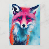 Red Fox Briefkaart (Voorkant)
