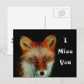 Red Fox Briefkaart (Voorkant / Achterkant)