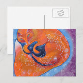 Red Fox. Briefkaart (Voorkant / Achterkant)