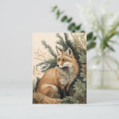 Red Fox Briefkaart (Staand voorkant)