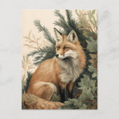 Red Fox Briefkaart (Voorkant)