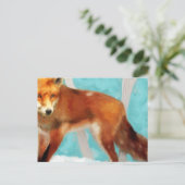 Red Fox Briefkaart (Staand voorkant)