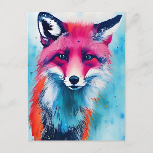 Red Fox Briefkaart
