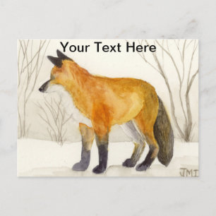 Red Fox Briefkaart