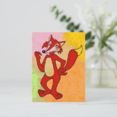Red Fox Briefkaart (Staand voorkant)