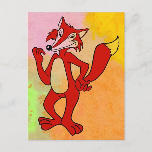 Red Fox Briefkaart (Voorkant)