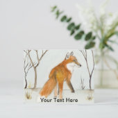 Red Fox Briefkaart (Staand voorkant)