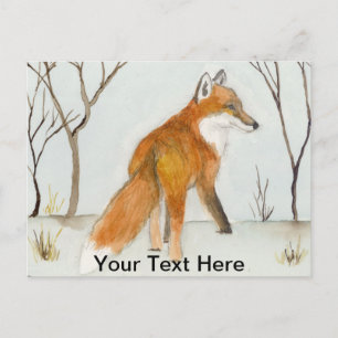 Red Fox Briefkaart