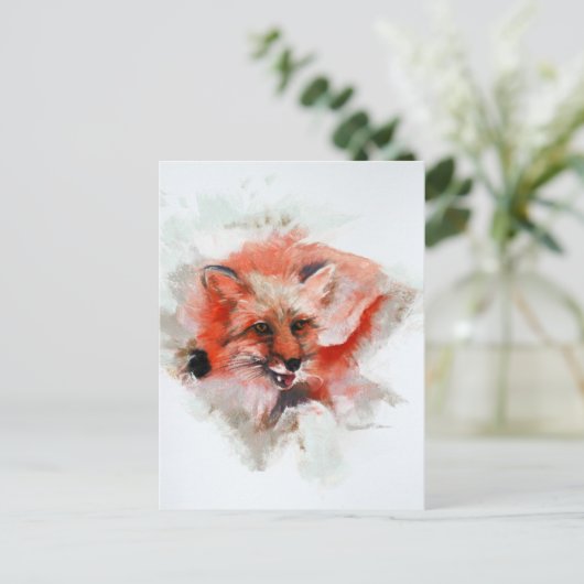 Red Fox Briefkaart (Staand voorkant)